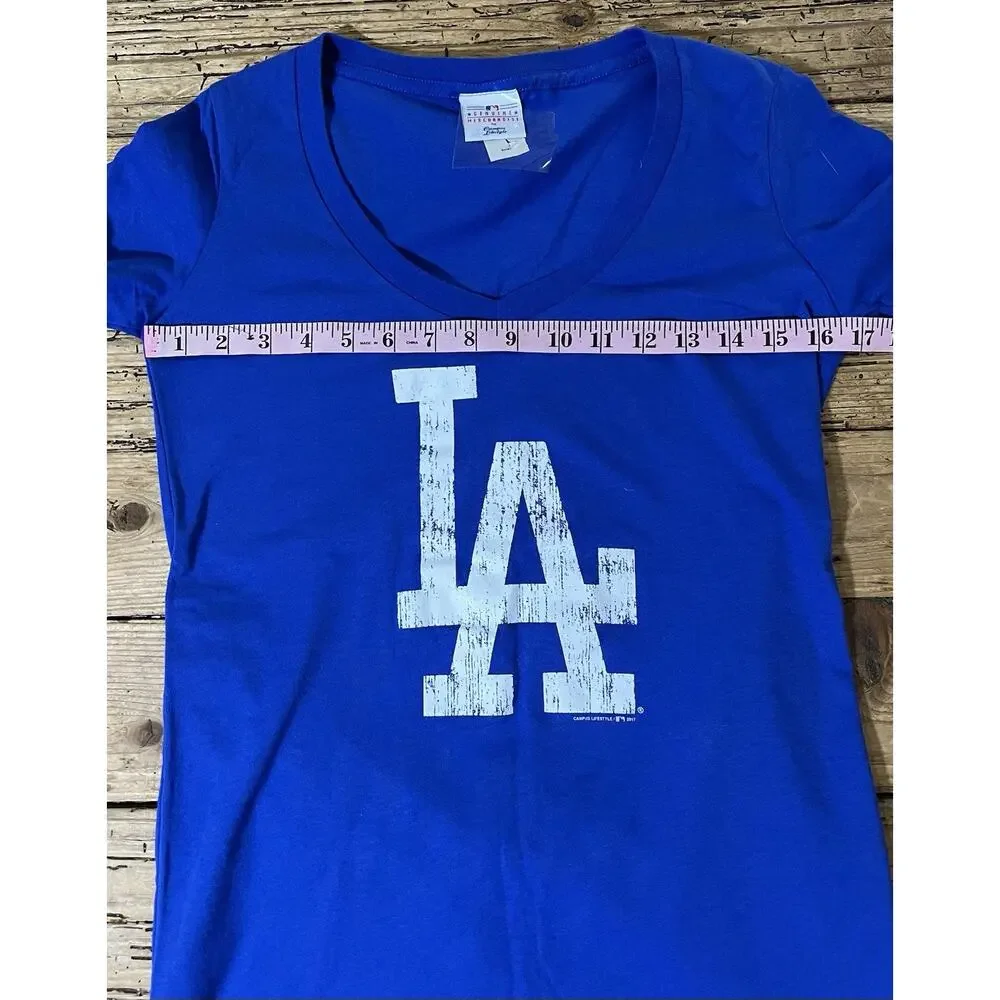 Genuine Merchandise Women's Size S Blue LA Dodgers T-Shirt